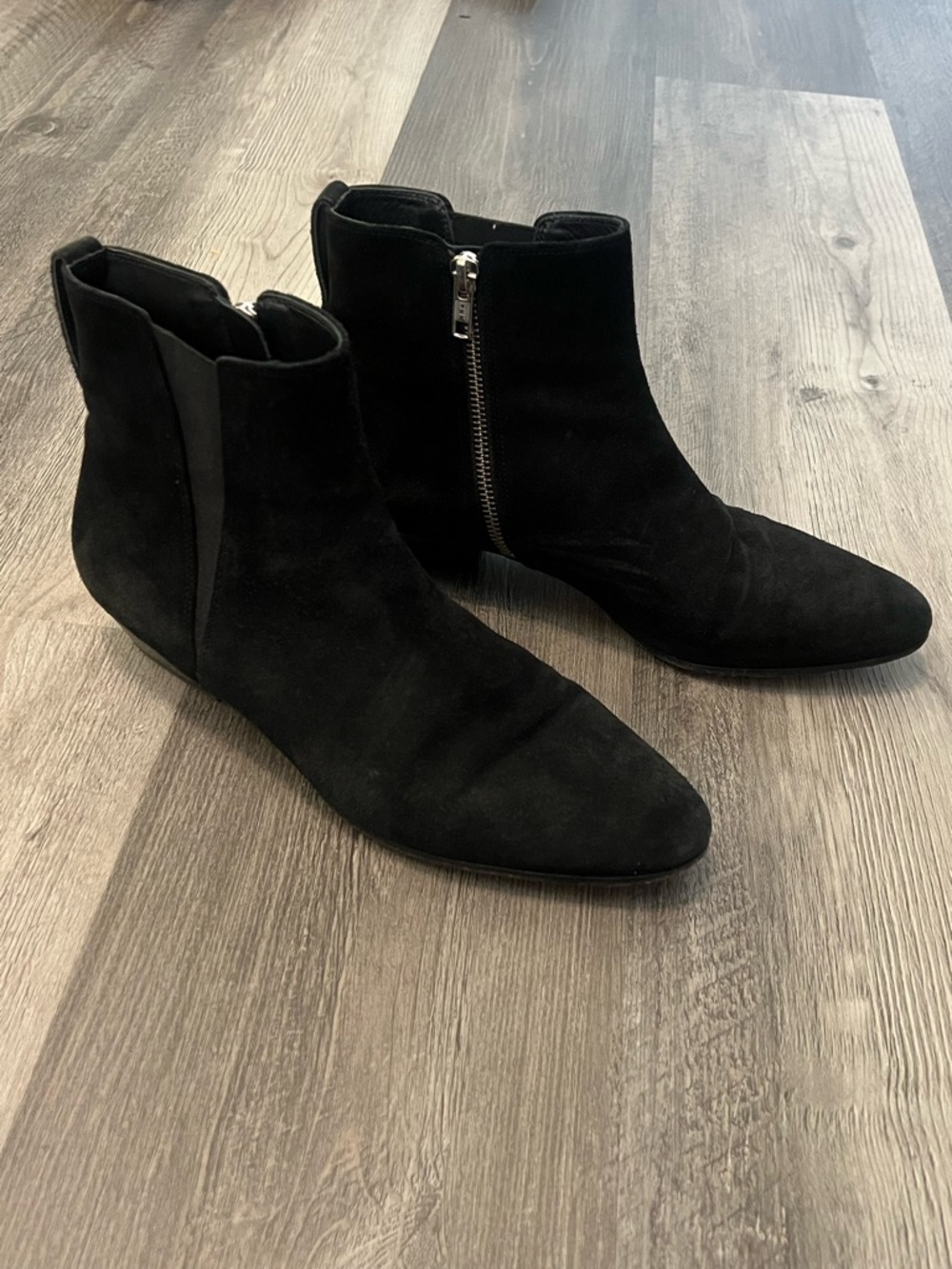 Isabel Marant Black suede Patsha Boots Size 40 / 10 US Chelsea Ankle - Picture 2 of 16